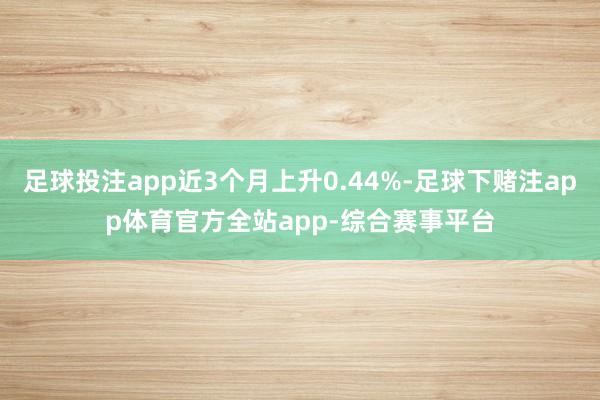 足球投注app近3个月上升0.44%-足球下赌注app体育官方全站app-综合赛事平台